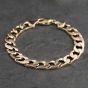 Second Hand 9ct Yellow Gold 8.5 Inch Curb Chain Bracelet 41081295