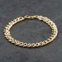 Second Hand 9ct Yellow Gold 8 Inch Curb Chain Bracelet 41081296