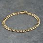 Second Hand 9ct Yellow Gold 7.5 Inch Curb Chain Bracelet 41081297