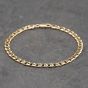 Second Hand 9ct Yellow Gold 8 Inch Anchor Chain Bracelet 41081301