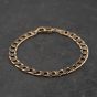 Second Hand 9ct Yellow Gold 8 Inch Curb Chain Bracelet 41081303