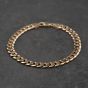Second Hand 9ct Yellow Gold 8 Inch Curb Chain Bracelet 41081304