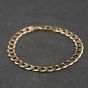 Second Hand 9ct Yellow Gold 8 Inch Curb Chain Bracelet 41081306