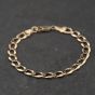Second Hand 9ct Yellow Gold 8.5 Inch Curb Chain Bracelet 41081308