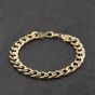 Second Hand 9ct Yellow Gold 8 Inch Curb Chain Bracelet 41081312
