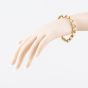 Second Hand 9ct Yellow Gold Oval Engraved 8 Inch Belcher Chain Bracelet 41081318