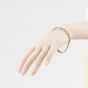 Second Hand 9ct Yellow Gold Cubic Zirconia Set Clasp 8 Inch Curb Chain Bracelet 41081321