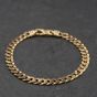 Second Hand 9ct Yellow Gold 8 Inch Curb Chain Bracelet 41081334