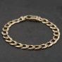 Second Hand 9ct Yellow Gold 9.5 Inch Curb Chain Bracelet 41081336