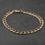 Second Hand 9ct Yellow Gold 7.5 Inch Curb Chain Bracelet 41081345