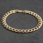 Second Hand 9ct Yellow Gold 8 Inch Curb Chain Bracelet 41081350