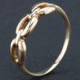 Second Hand 9ct Yellow Gold Chain Link Design Dress Ring 4109832