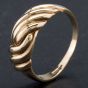 Second Hand 9ct Yellow Gold Twist Style Crossover Dress Ring 4109837