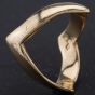 Second Hand 9ct Yellow Gold Full Plain Wishbone Ring 4110011