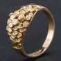 Second Hand 9ct Yellow Gold Graduated Fancy Circle Design Dress Ring 4110027