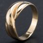 Second Hand 9ct Yellow Gold 2 Row Crossover Ring 4110034