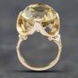 Second Hand Vintage Yellow Gold Smokey Quartz Dress Ring 41101018