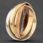 Second Hand 9ct Three Colour Gold Trinity Ring 41101092