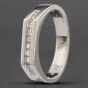 Second Hand 9ct White Gold Cubic Zirconia Oblong Dress Ring 41101357