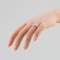 Second Hand 9ct White Gold Cubic Zirconia Oblong Dress Ring 41101357