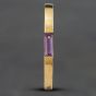 Second Hand 9ct Yellow Gold Amethyst Oblong Ring 41101388