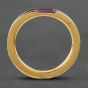 Second Hand 9ct Yellow Gold Amethyst Oblong Ring 41101388