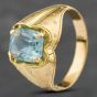 Second Hand Vintage Yellow Gold Glass Dress Ring 41101495