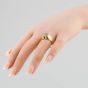 Second Hand Vintage Yellow Gold Glass Dress Ring 41101495