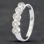 Second Hand 9ct White Gold Cubic Zirconia Half Eternity Ring 41101771