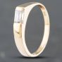 Second Hand 14ct Yellow Gold Cubic Zirconia Off Set Dress Ring 41101892