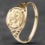 Second Hand 9ct Yellow Gold St George Signet Ring 41101899