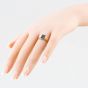 Second Hand Vintage 9ct Yellow Gold Onyx Oblong Signet Ring 41102053