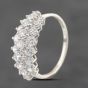 Second Hand 9ct White Gold Cubic Zirconia Cluster Ring 41102545