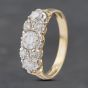 Second Hand 14ct Yellow Gold Cubic Zirconia Seven Stone Ring 41102858