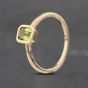 Second Hand 9ct Yellow Gold Peridot Oblong Dress Ring 41103025