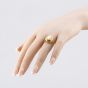 Second Hand Vintage 9ct Yellow Gold Cameo Oval Dress Ring 41103029