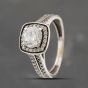 Second Hand 9ct White Gold Cubic Zirconia Dress Ring 41103041