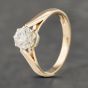 Second Hand 9ct Yellow Gold Cubic Zirconia Solitaire Ring 41103231