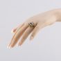 Second Hand Vintage Yellow Gold Garnet Marquise Shape Dress Ring 41103255
