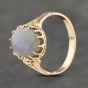 Second Hand Vintage Yellow Gold Opal Oval Dress Ring 41103259