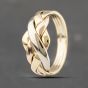 Second Hand 14ct Three Colour Gold Puzzle Dress Ring 41103280