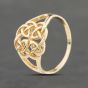 Second Hand 9ct Yellow Gold Celtic Pattern Dress Ring 41103319
