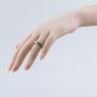 Second Hand 9ct Yellow Gold Cubic Zirconia Pave Set Band Ring 41103334