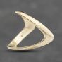 Second Hand 9ct Yellow Gold Full Plain Wishbone Ring 41103410