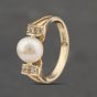 Second Hand 9ct Yellow Gold Cultured Pearl Dress Ring 41103424