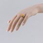 Second Hand Vintage Yellow Gold Paste Tension Set Dress Ring 41103430