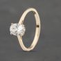 Second Hand 9ct Yellow Gold Cubic Zirconia Solitaire Ring 41103433