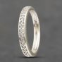Second Hand 9ct White Gold Cubic Zirconia Half Eternity Ring 41103474