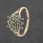 Second Hand 9ct Yellow Gold Apatite & White Topaz Cluster Ring 41103489