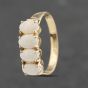 Second Hand 9ct Yellow Gold Opal Oval Four Stone Ring 41103491